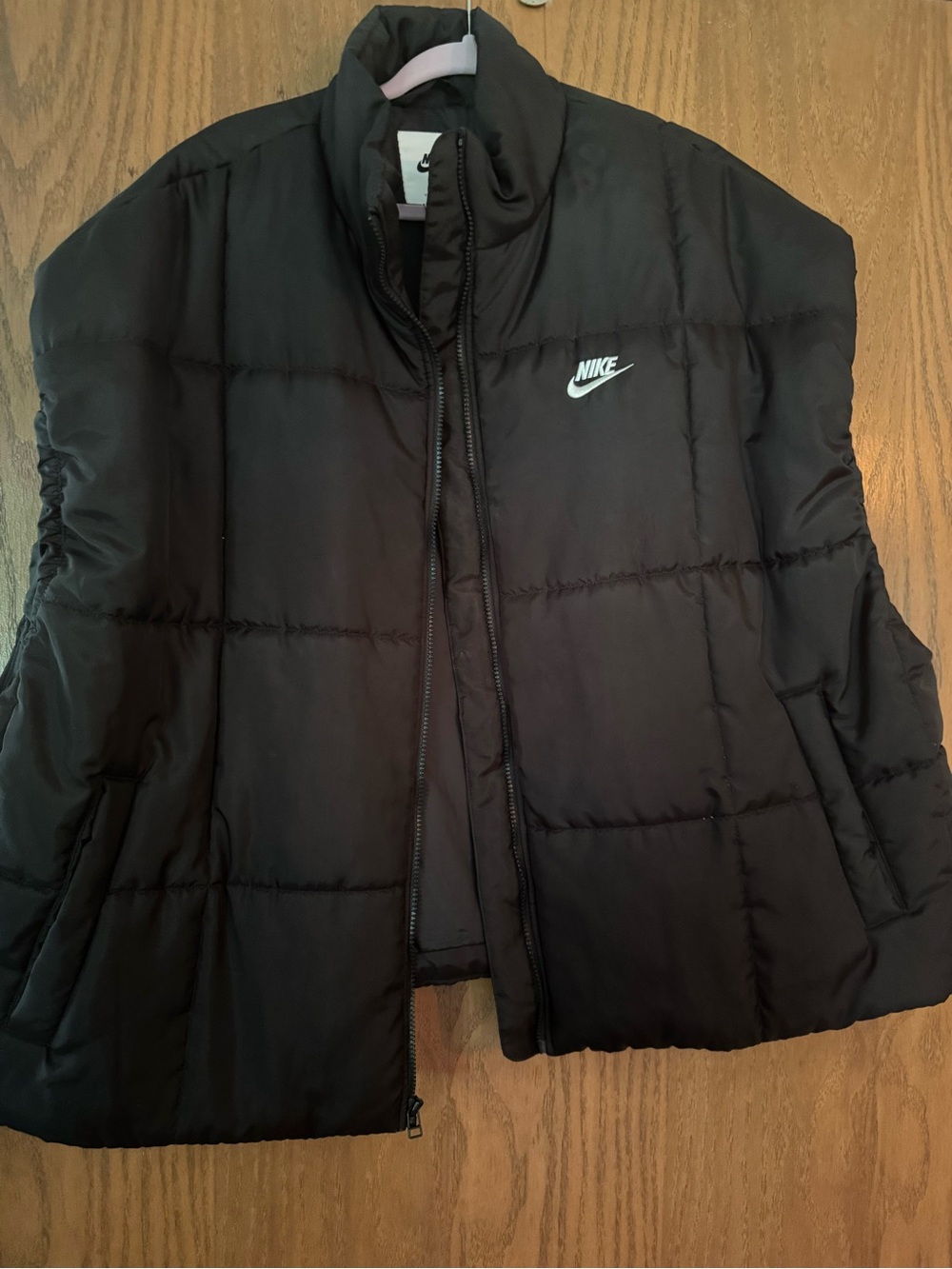 Nike Black Quilted Puffer Vest